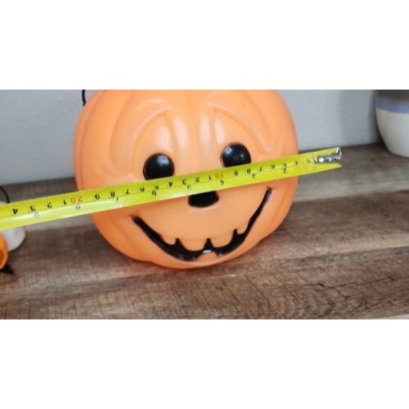 Vintage Halloween Jack o’-Lantern Pumpkin Bucket Blow Mold General Foam Plastics - Picture 2 of 5